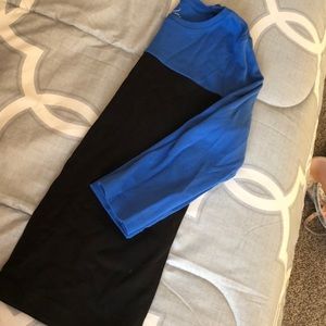 Blue and black shirt